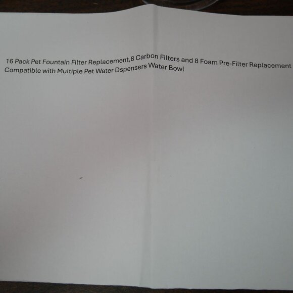 Pet Fountain Filter Replacements With 7 Carbon Filters & Foam Pre-Filters - Picture 2 of 2